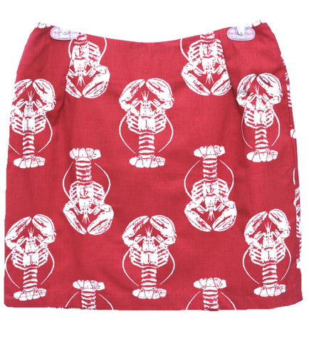 Bold Lobster Red, Twiggy Skirt
